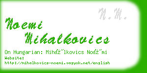 noemi mihalkovics business card